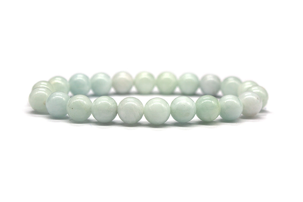 Aquamarine Bracelet - Polished | MyBeadsBracelet.com