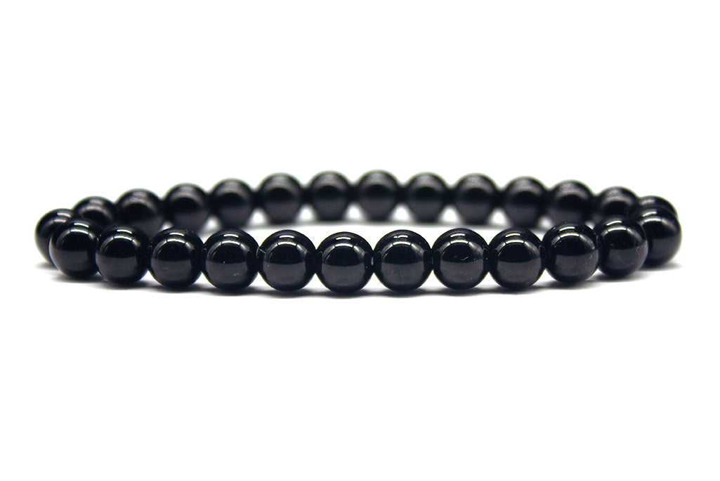 Black Tourmaline Bracelet - Polished | MyBeadsBracelet.com