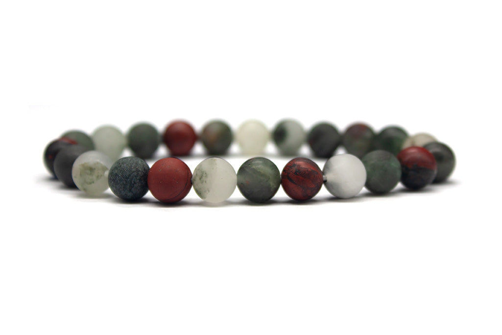 Bloodstone Bracelet - Matte | MyBeadsBracelet.com