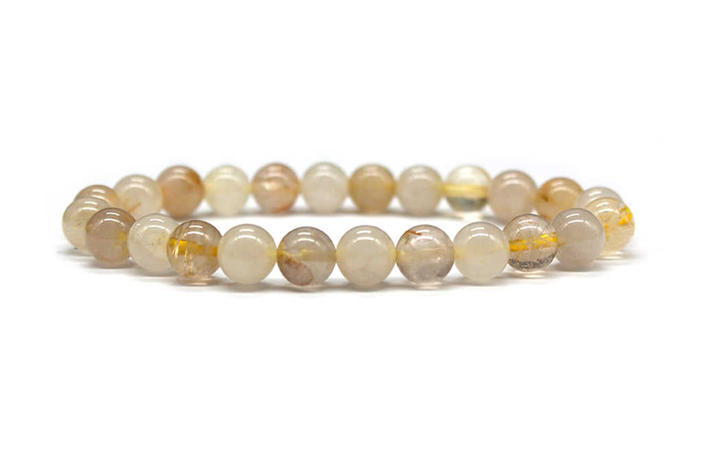 Light Citrine Bracelet - Polished | MyBeadsBracelet.com