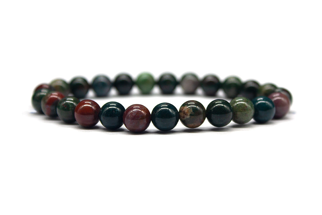 Dark Bloodstone Bracelet - Polished | MyBeadsBracelet.com