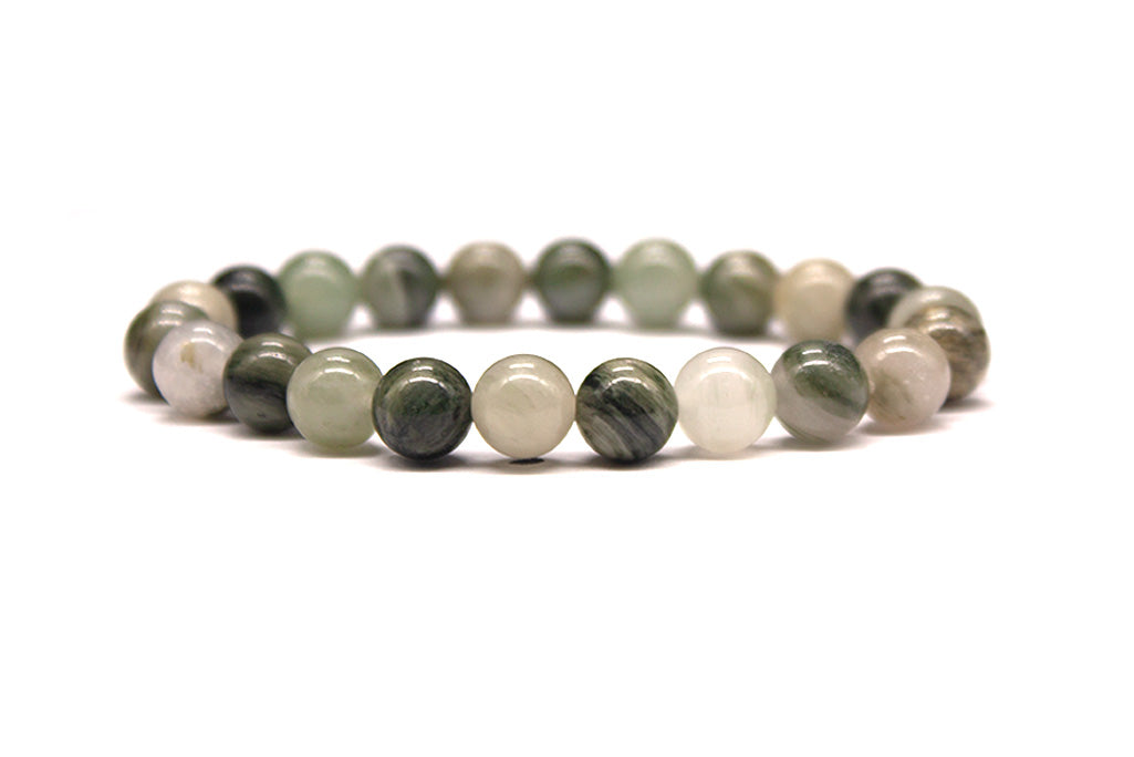 Green Line Jasper Bracelet - Polished | MyBeadsBracelet.com