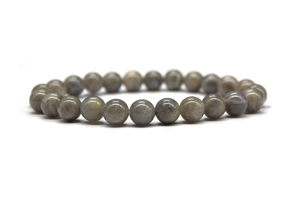 Grey Moonstone Bracelet - Polished | MyBeadsBracelet.com