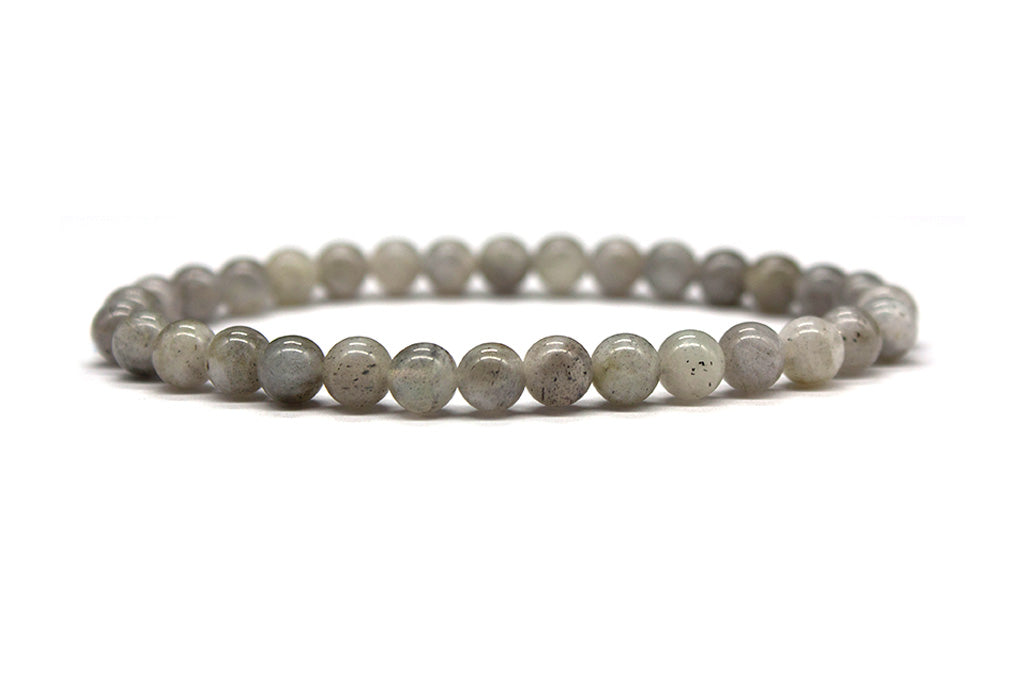 Grey Moonstone Bracelet 6mm - Polished | MyBeadsBracelet.com