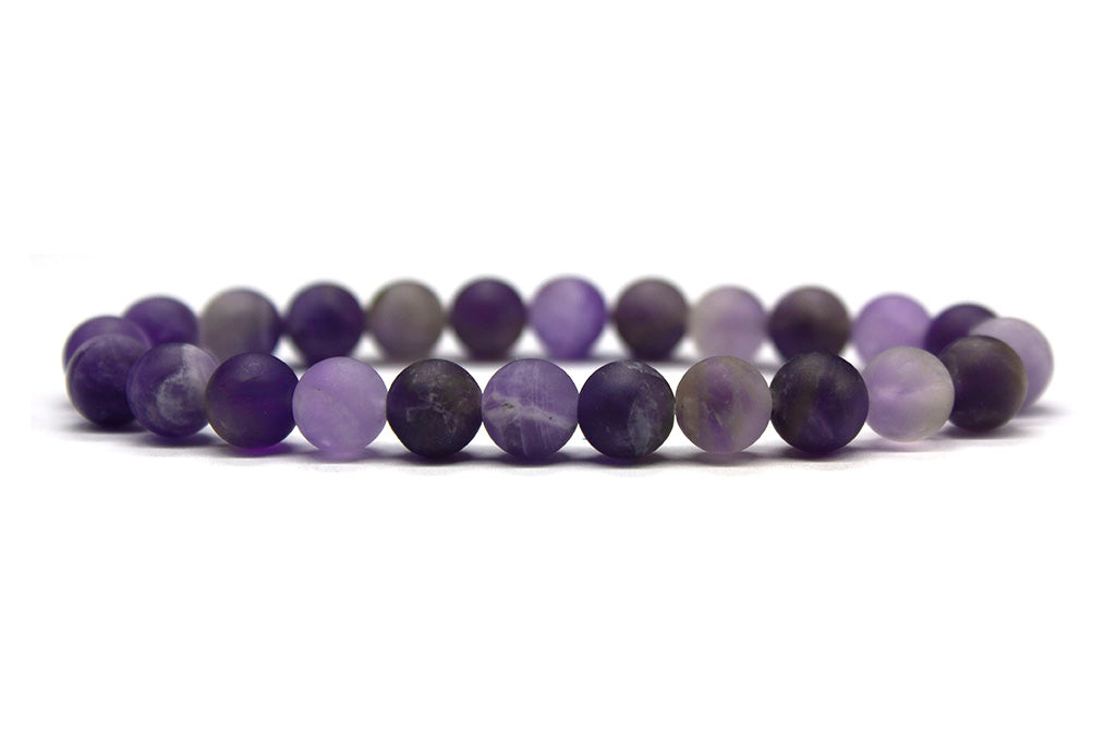 Lavender Amethyst Bracelet - Matte | MyBeadsBracelet.com