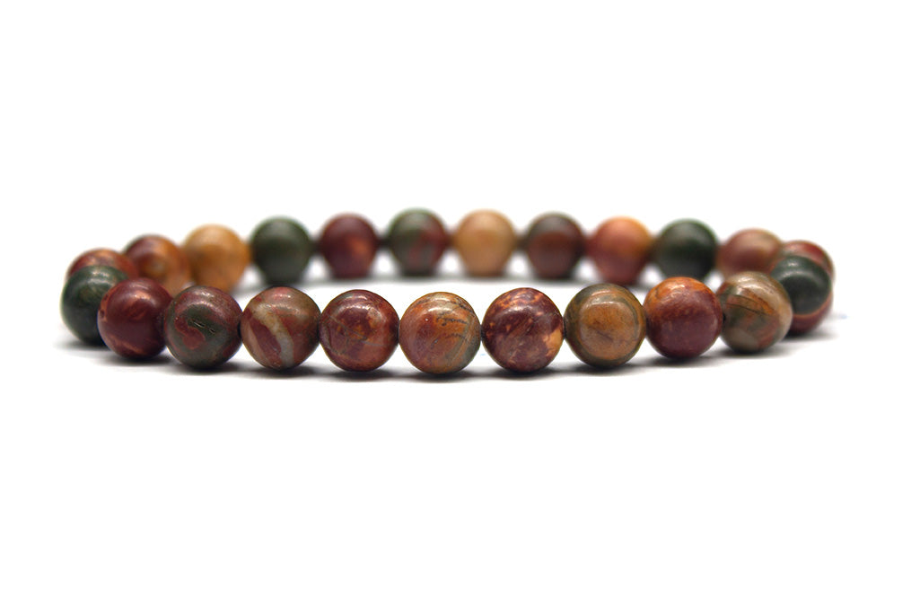 Red Creek Jasper Bracelet - Polished | MyBeadsBracelet.com