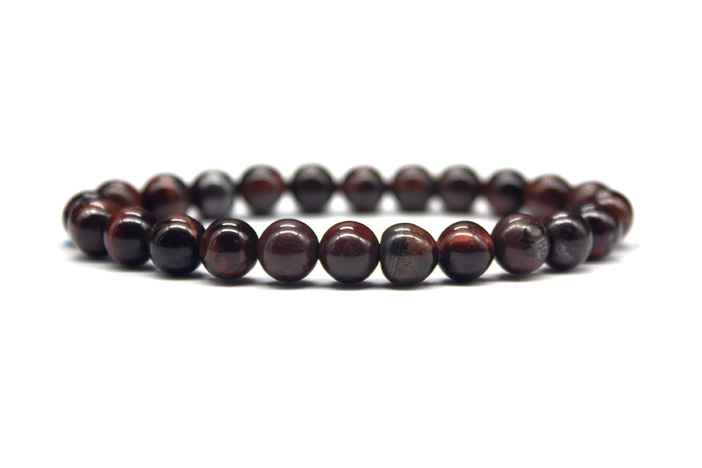 Red Tiger Eye Bracelet - Polished | MyBeadsBracelet.com