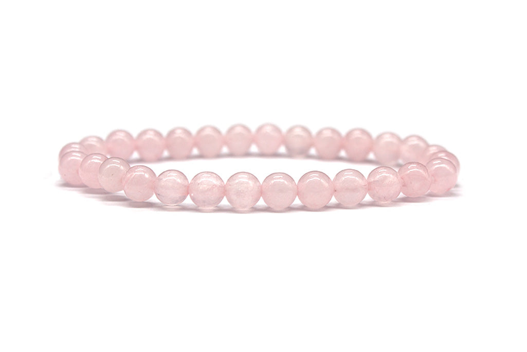 Rose Quartz Bracelet 6mm - Polished | MyBeadsBracelet.com