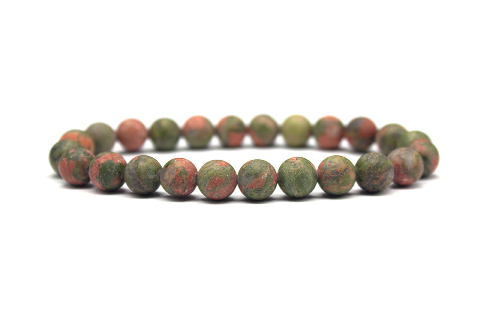 Unakite Bracelet - Matte | MyBeadsBracelet.com